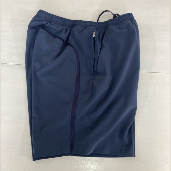 IBKUL Men’s Shorts M Navy Blue Long Athletic Casual Summer Athleisure - Picture 4 of 11